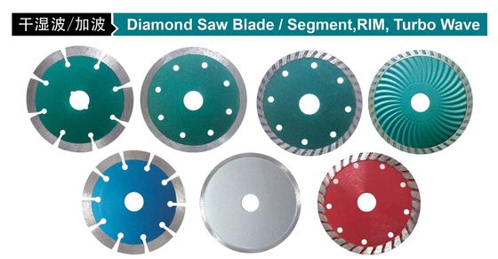 onda 180m m de piedra Diamond Saw Segment de 125m m Diamond Blade Segment Rim Turbo