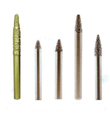 6m m 12m m limpian la cabeza y a Diamond Carving Burrs soldados del grabado con la aspiradora del ordenador