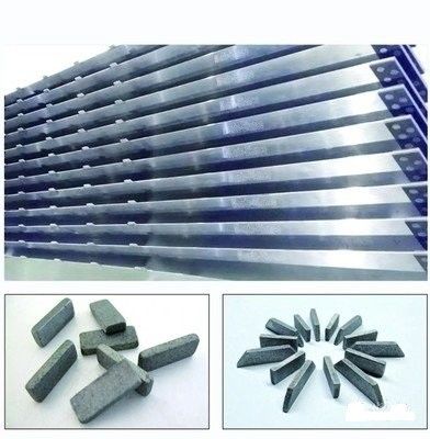 2200m m Diamond Blade Gang Saw Blade 2500m m de piedra 75Cr1 65mn