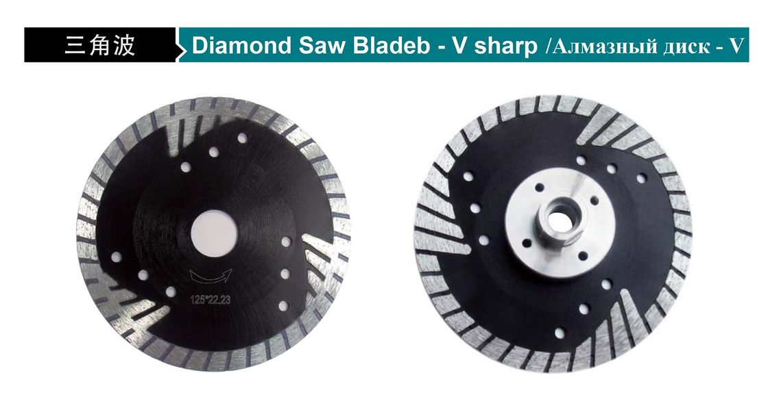 105 hasta 230m m B-V Sharp Diamond Stone Cutting Disc Blade para la sierra circular